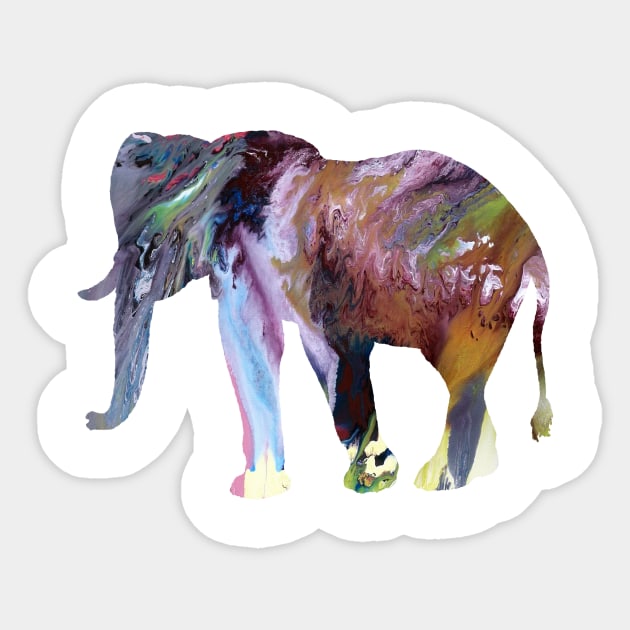 Elephant Sticker by BittenByErmines